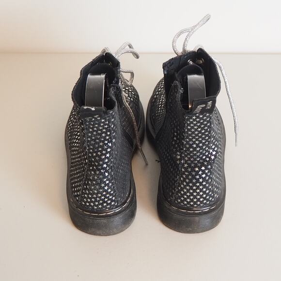 Dr. Martens‎ Kids 1460 Junior Lace Up Boots Black Cosmic Stars Size 3 Air Wair - Picture 4 of 11